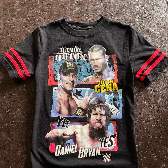 WWE T shirt Randy Orton Daniel Bryan John Cena Kids Tee Size medium - Picture 3 of 9